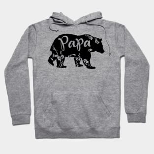 Papa Bear with Nature Leaves & Foliage Hoodie